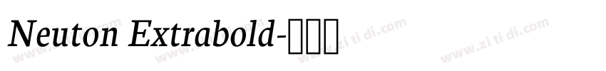 Neuton Extrabold字体转换